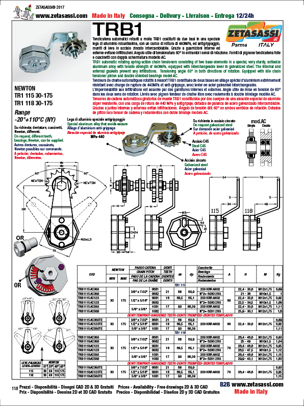 ROTARY DRIVE CHAIN TENSIONER